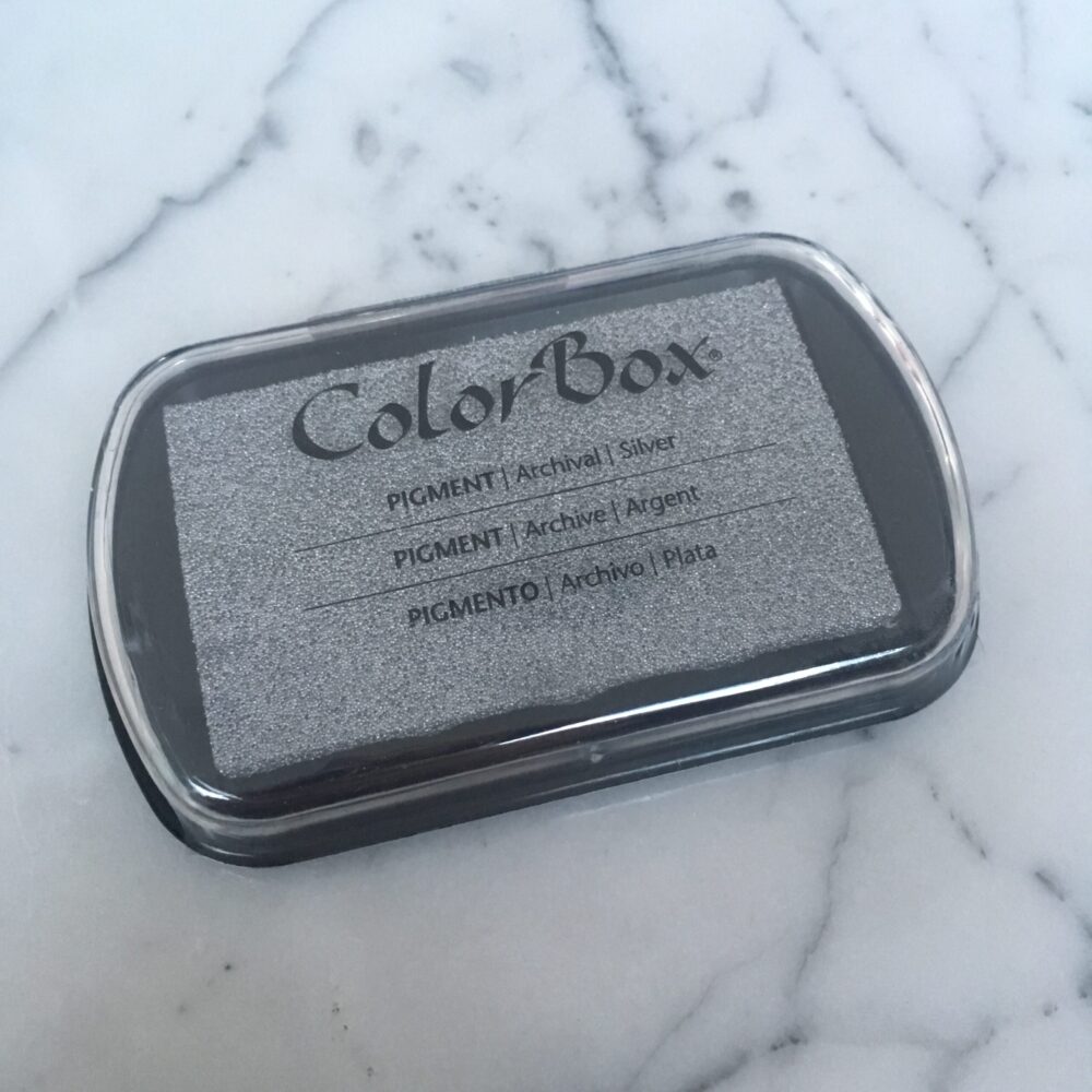 Inktkussen Colorbox - zilver
